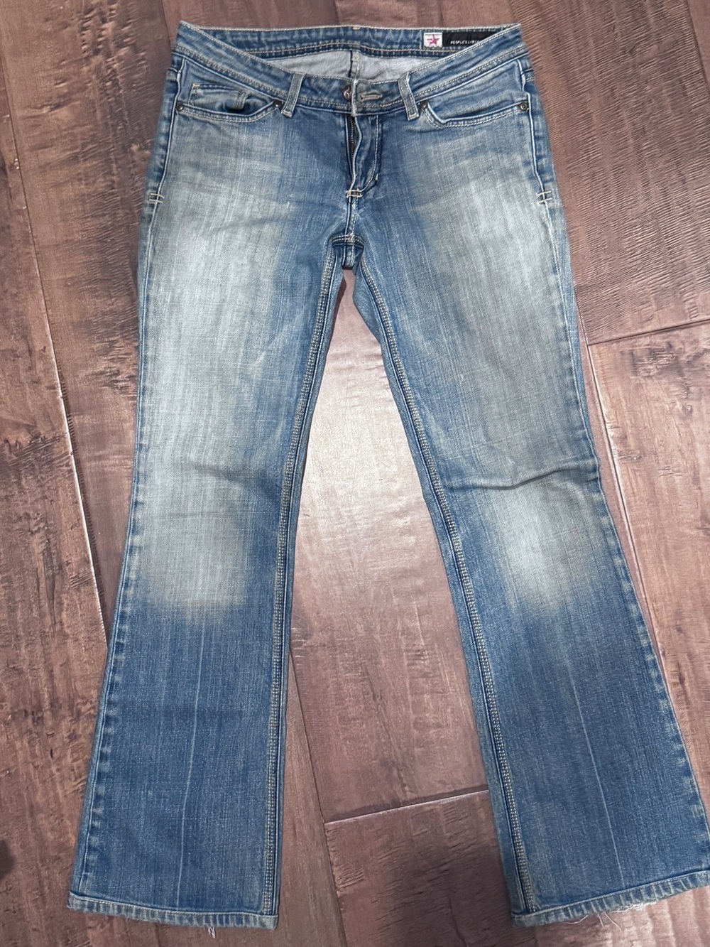 People's Liberation Medium Blue Flare Jeans